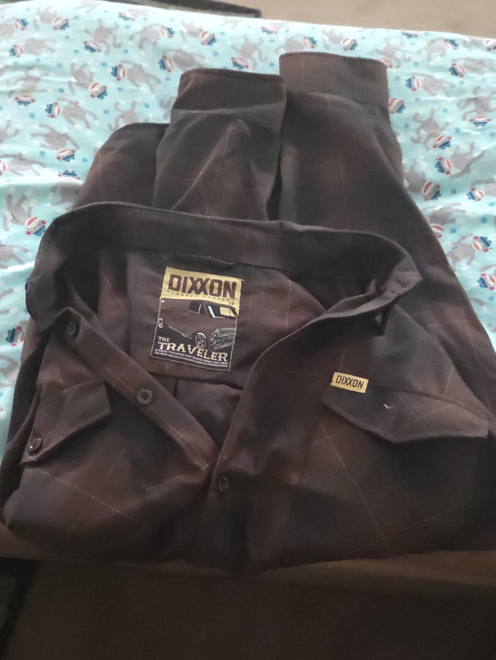 Dixxon Men’s Brown Plaid Button-Up Shirt "The Traveler"